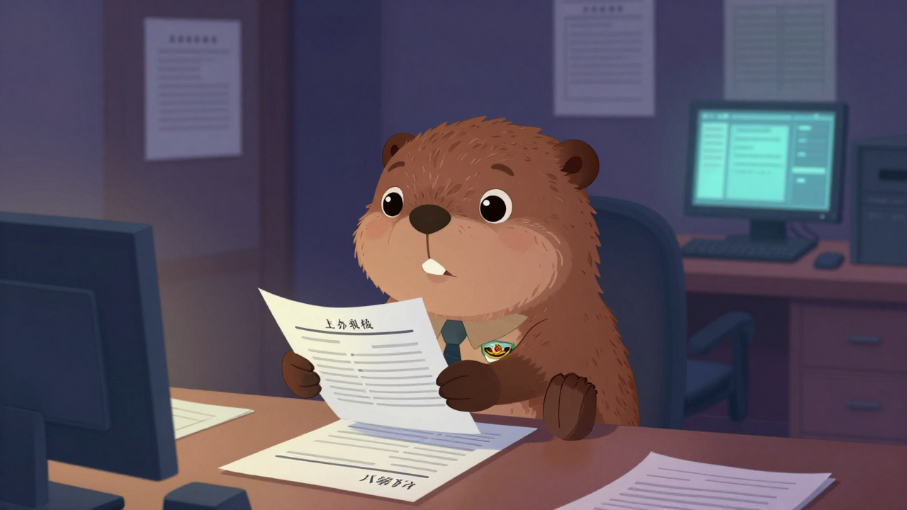 일반공무원 직업 종사자가 업무를 수행하는 모습