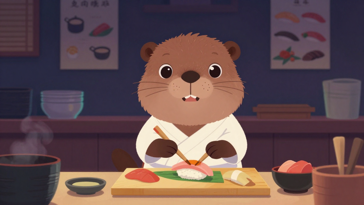 일식조리사 직업 종사자가 업무를 수행하는 모습