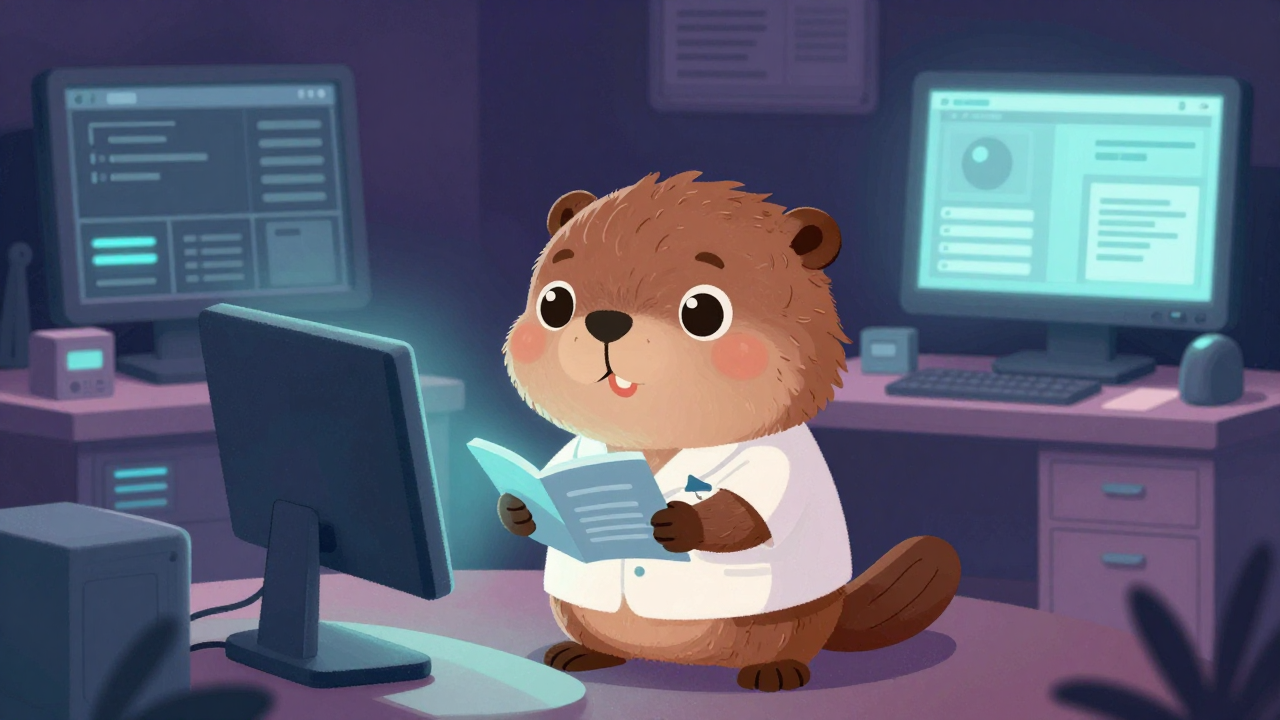 임상데이터매니저 직업 종사자가 업무를 수행하는 모습