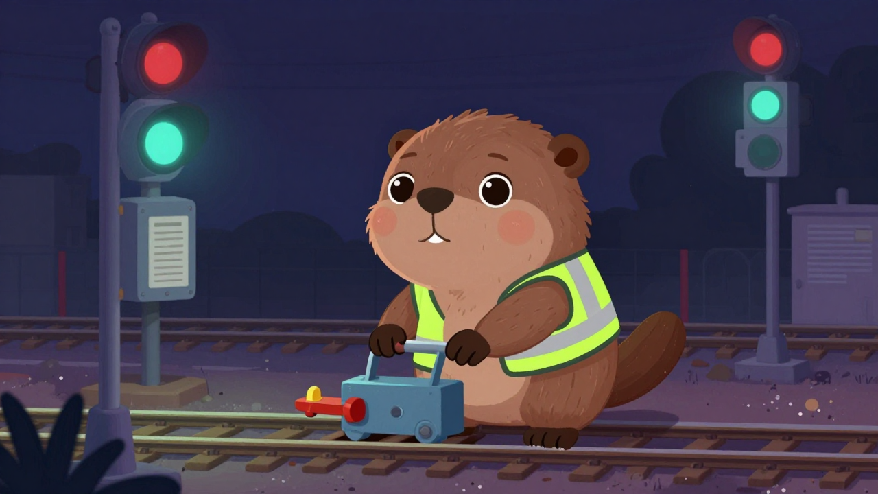 입환원 직업 종사자가 업무를 수행하는 모습