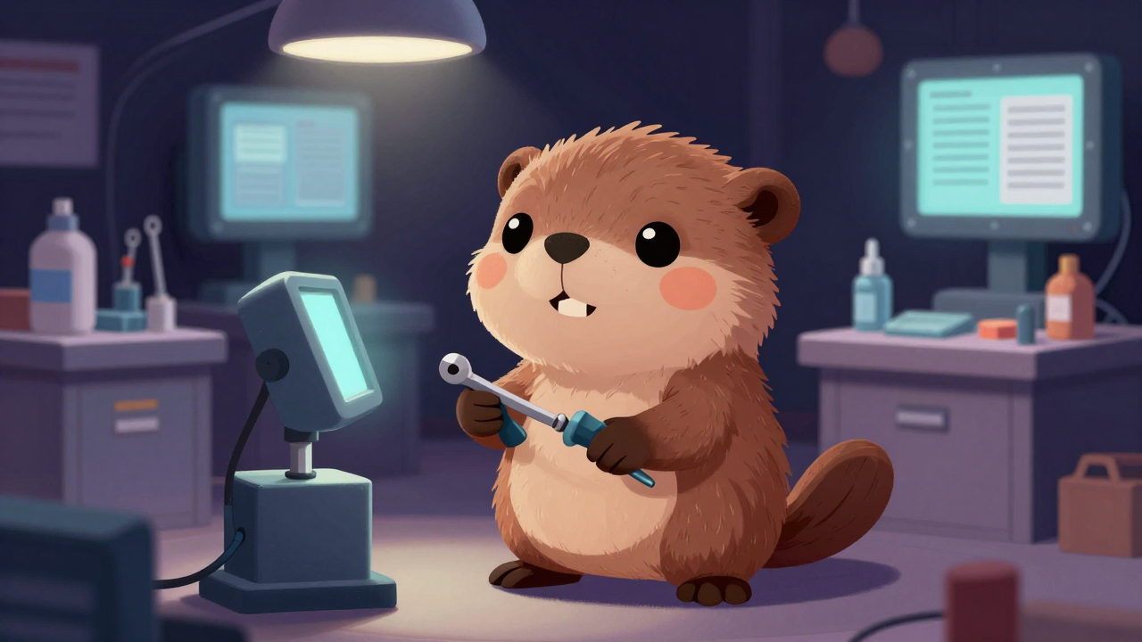 자동차완성수정원 직업 종사자가 업무를 수행하는 모습