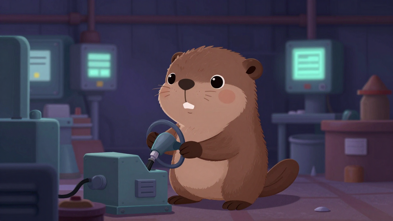 자동차차체검사원 직업 종사자가 업무를 수행하는 모습