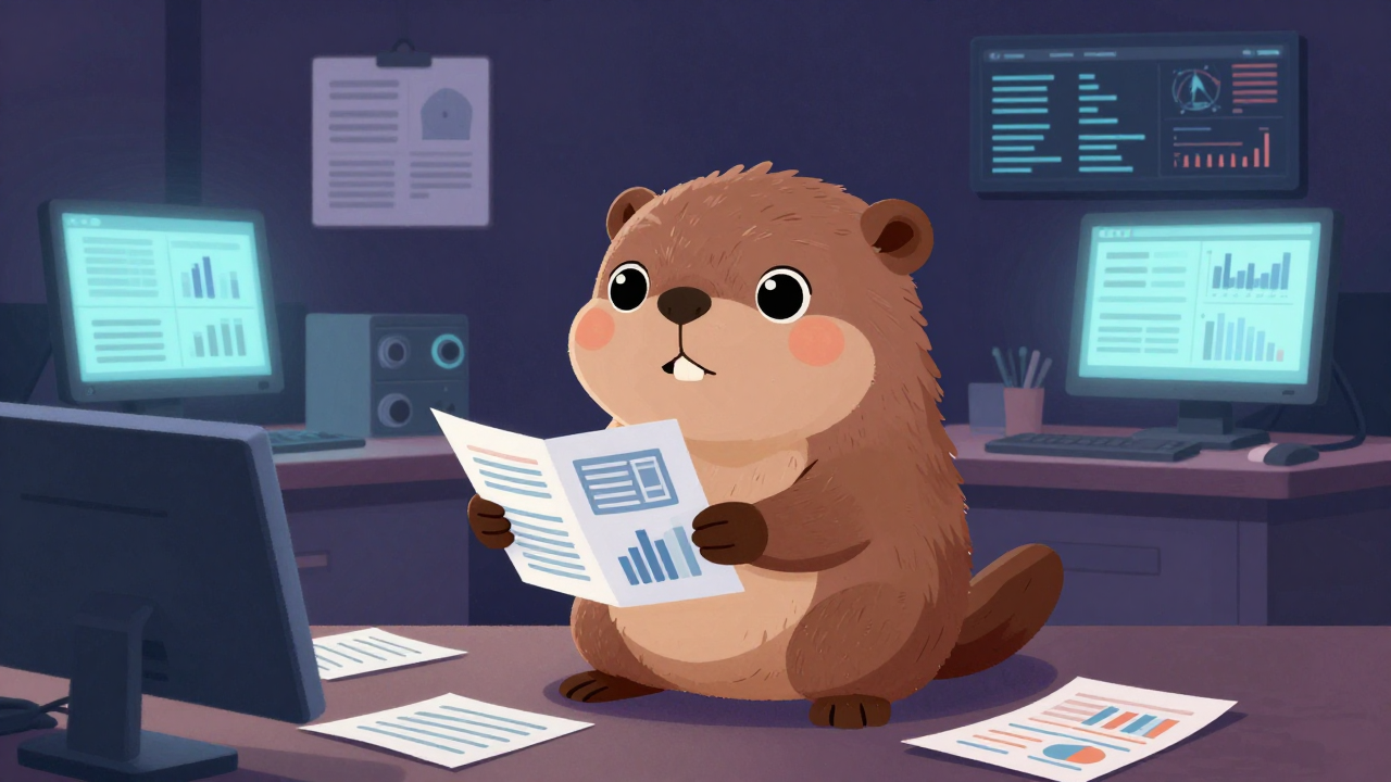 자산운용가 직업 종사자가 업무를 수행하는 모습