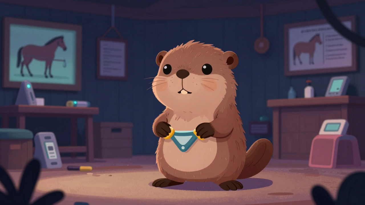 재활승마치료사 직업 종사자가 업무를 수행하는 모습