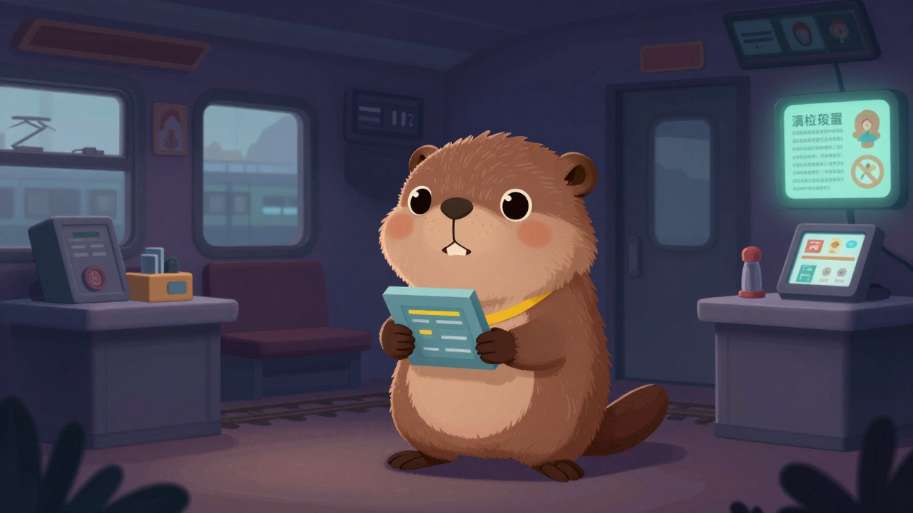 전동차승무지도원 직업 종사자가 업무를 수행하는 모습