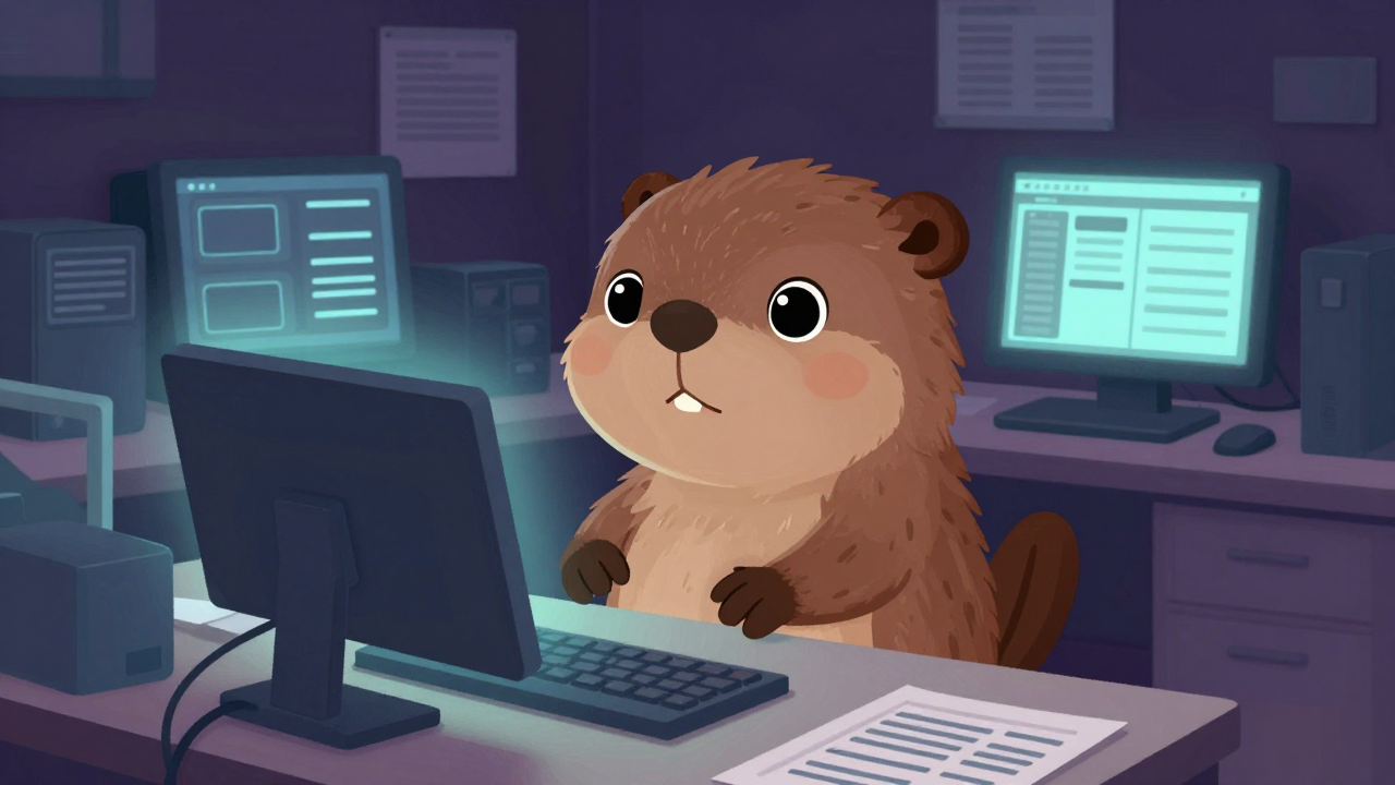 전산자료입력원 및 사무보조원 직업 종사자가 업무를 수행하는 모습