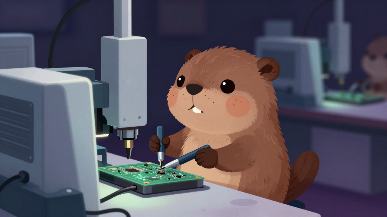 전자부품자삽설비수리원