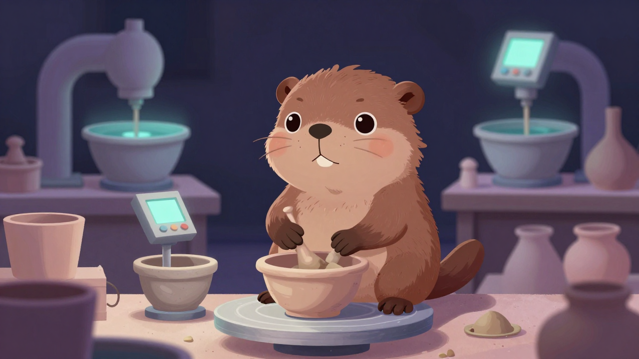 점토원료혼합원