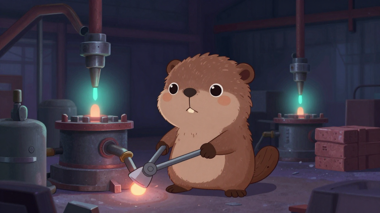 제강원 직업 종사자가 업무를 수행하는 모습