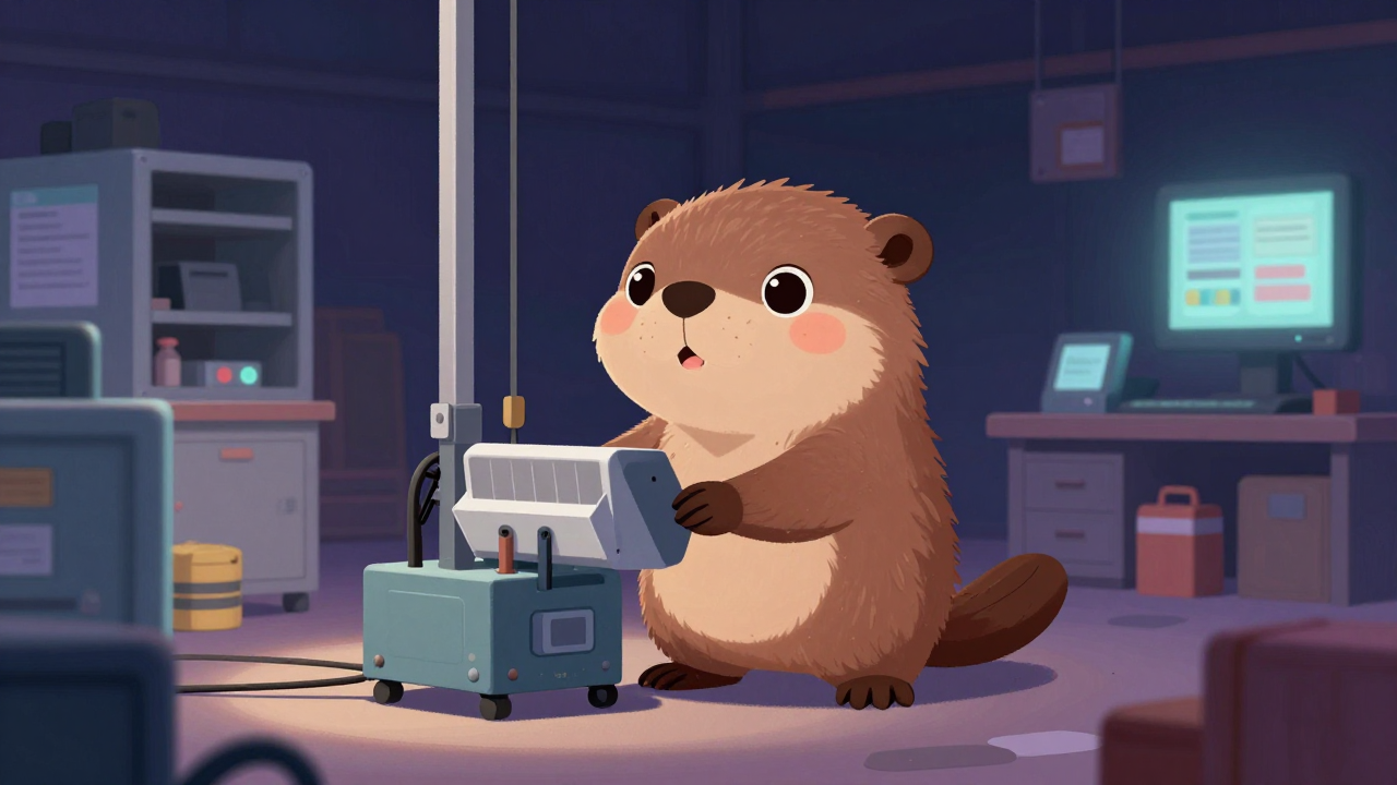 제품적재원 직업 종사자가 업무를 수행하는 모습