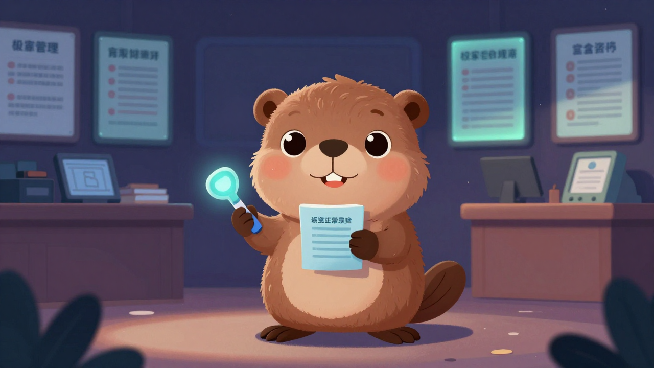 증권교육담당원 직업 종사자가 업무를 수행하는 모습