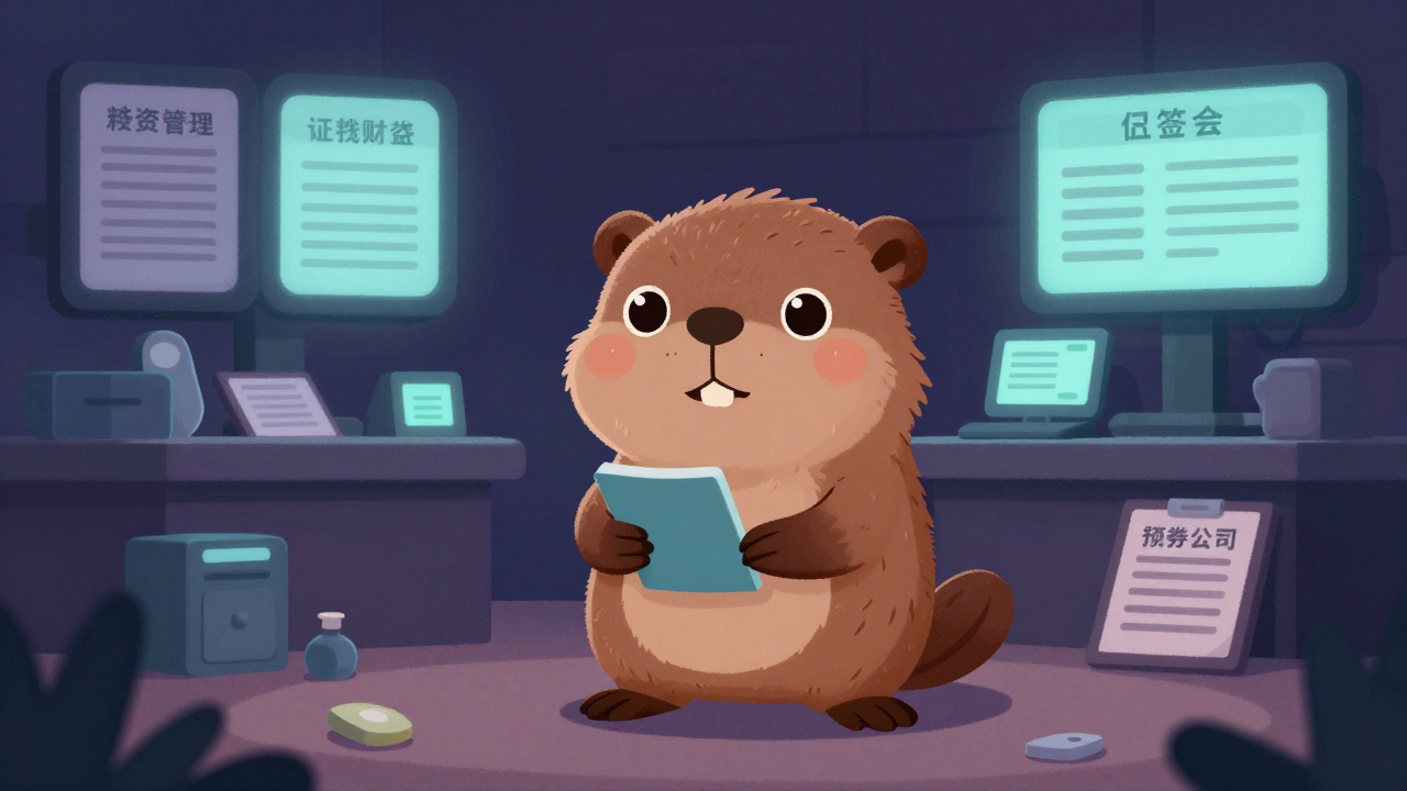 증권금융사무원 직업 종사자가 업무를 수행하는 모습