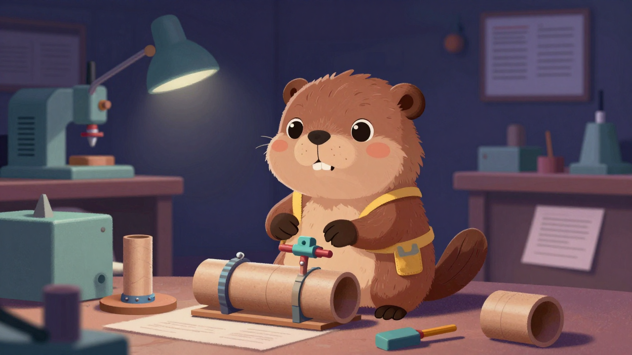 지관조립원 직업 종사자가 업무를 수행하는 모습