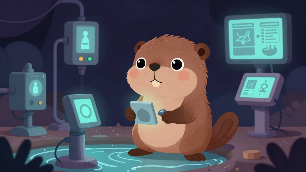 지하수관리기술자 직업 종사자가 업무를 수행하는 모습