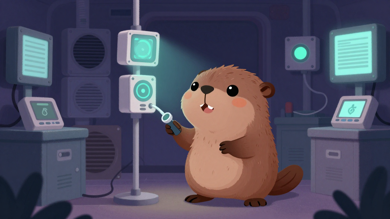 지하철환경관리원 직업 종사자가 업무를 수행하는 모습