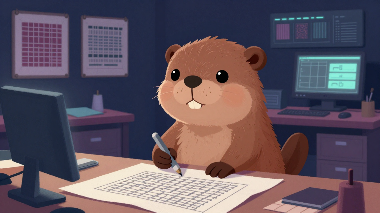 직물설계기술자 직업 종사자가 업무를 수행하는 모습