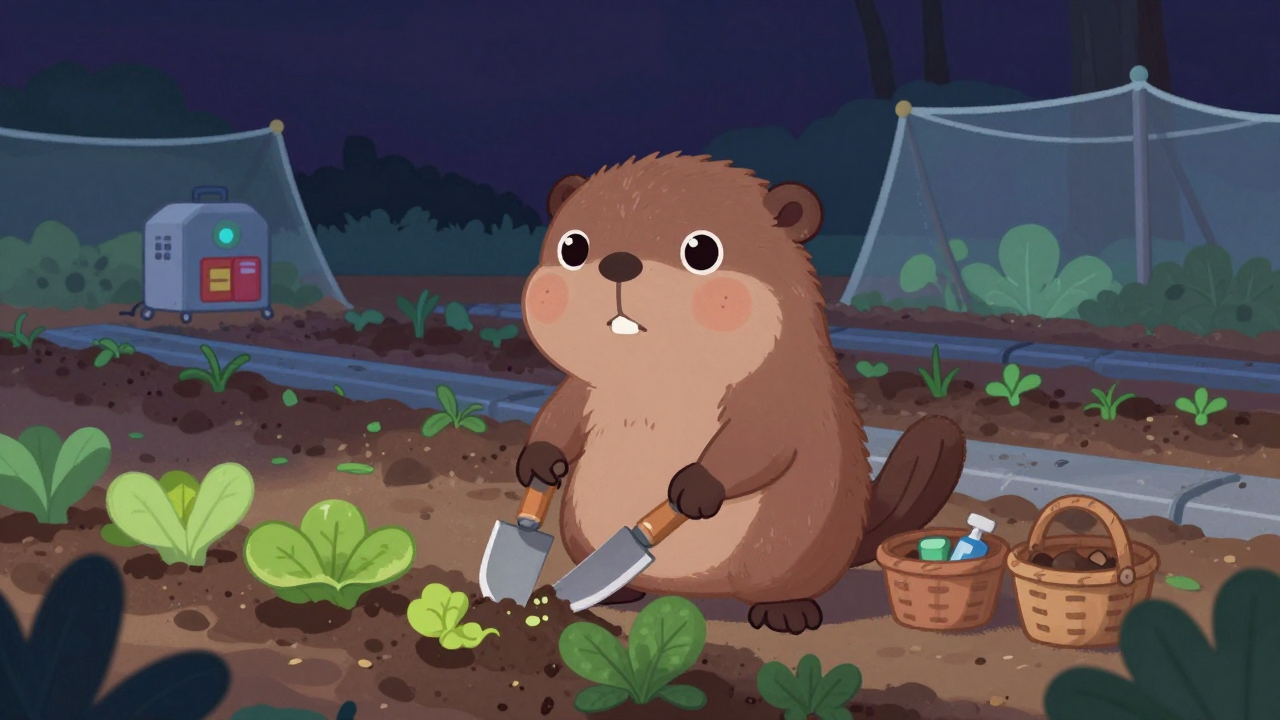 채소·특용작물재배원 직업 종사자가 업무를 수행하는 모습