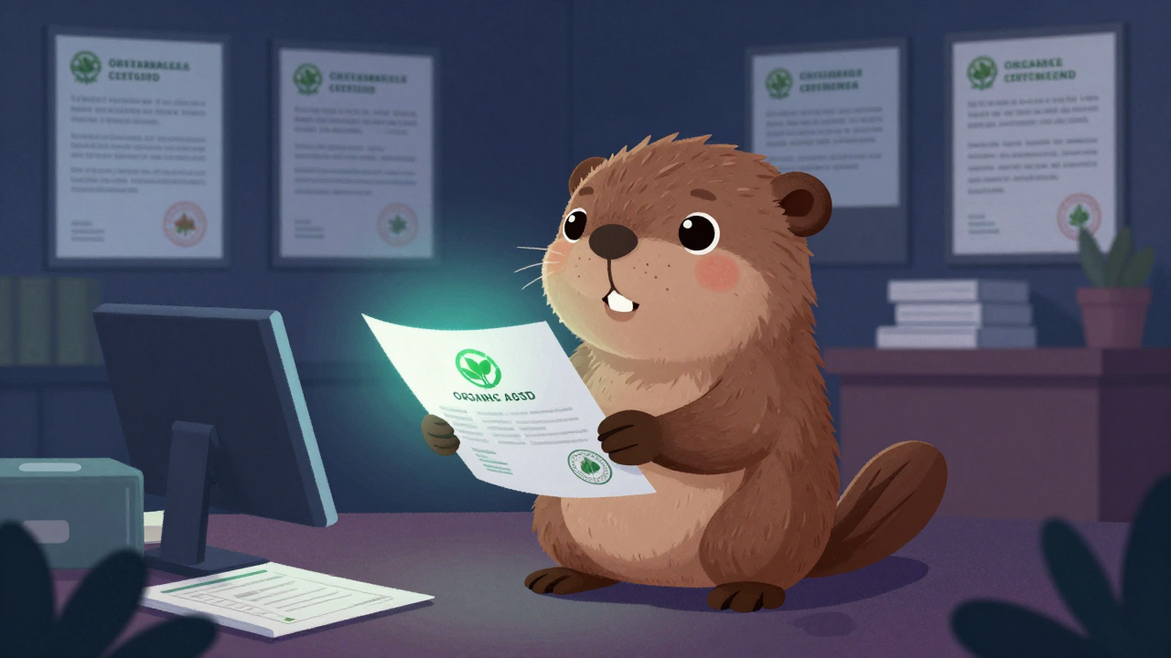 친환경농산물인증심사원 직업 종사자가 업무를 수행하는 모습