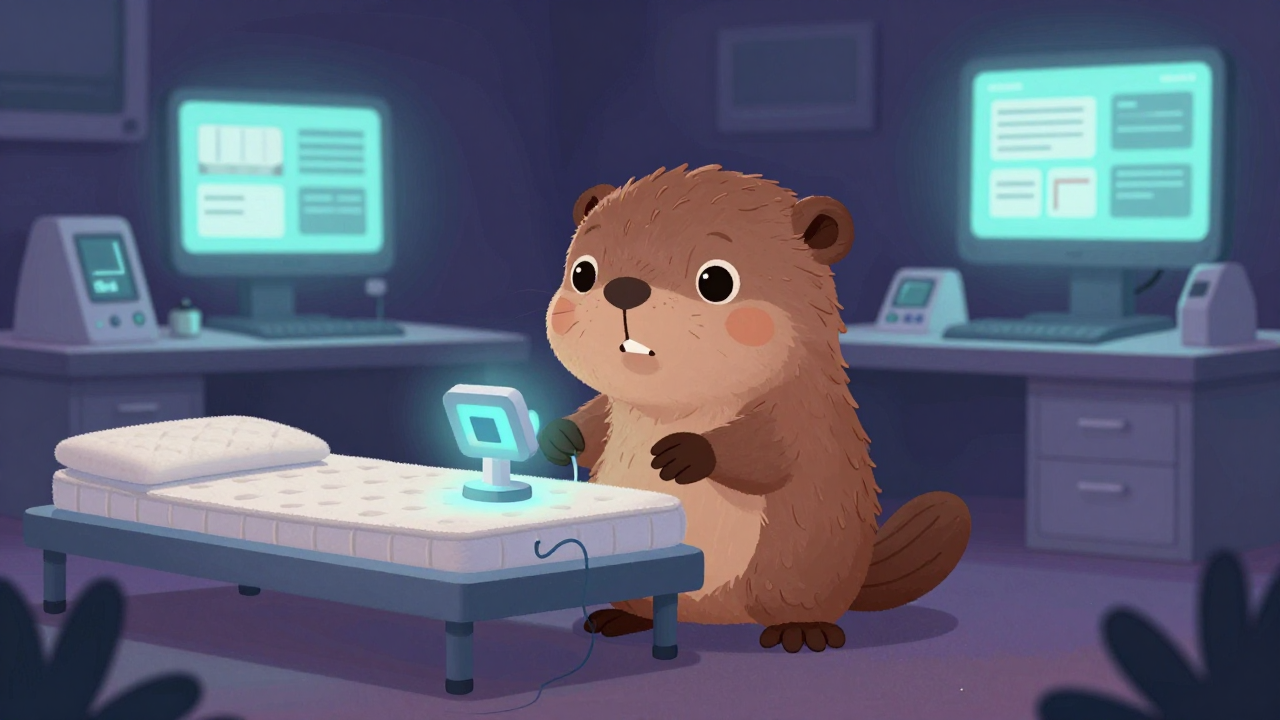 침대개발연구원 직업 종사자가 업무를 수행하는 모습