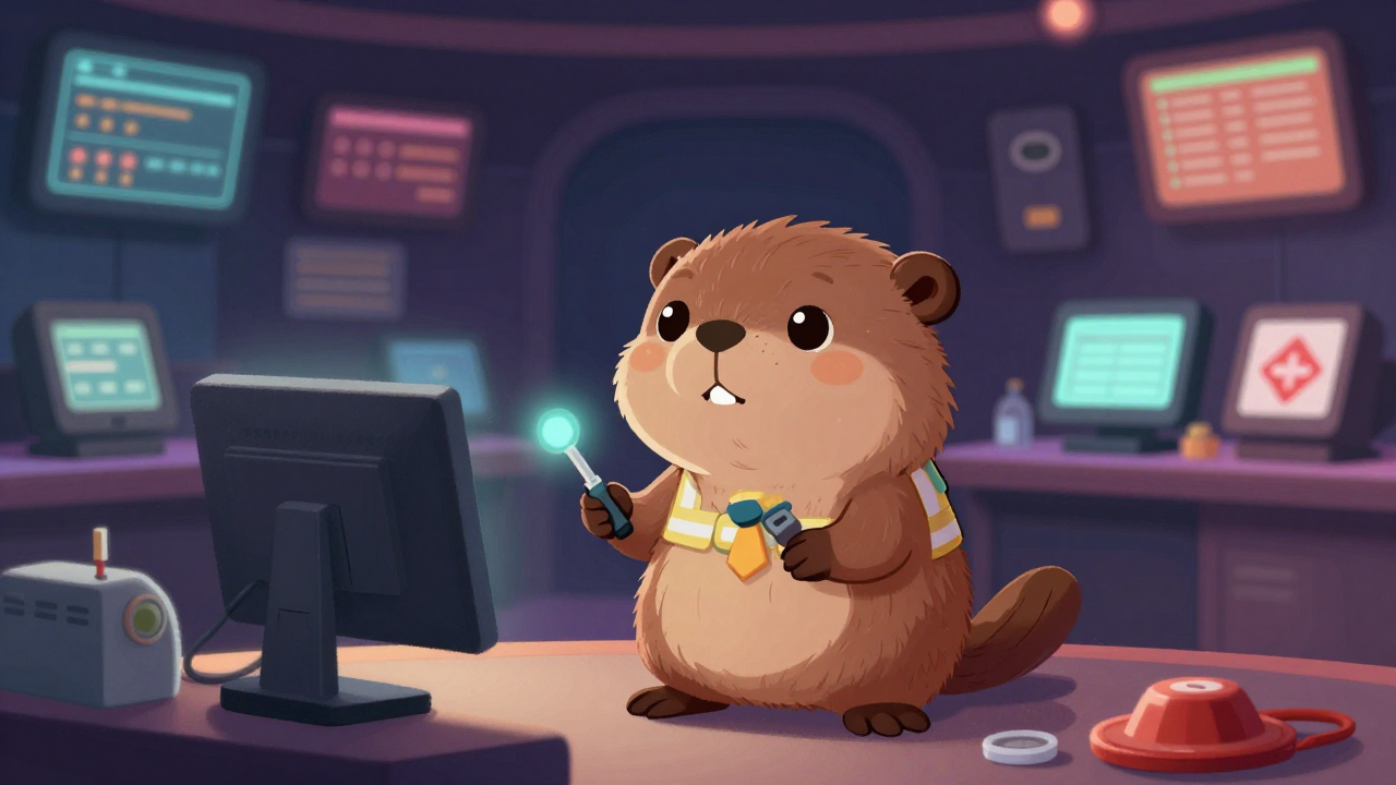 카지노안전관리원 직업 종사자가 업무를 수행하는 모습