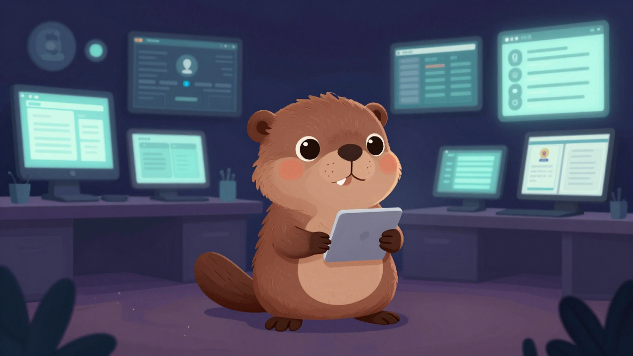 커뮤니티서비스관리원 직업 종사자가 업무를 수행하는 모습