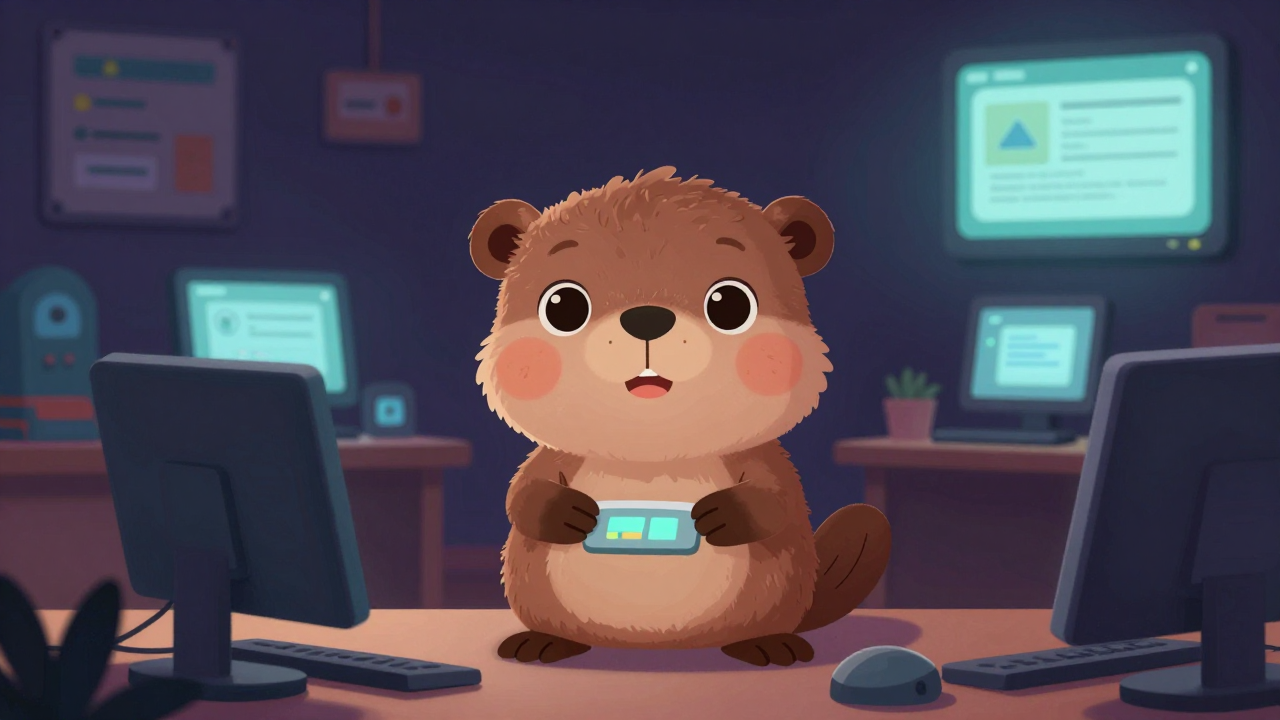 컴퓨터교사 직업 종사자가 업무를 수행하는 모습