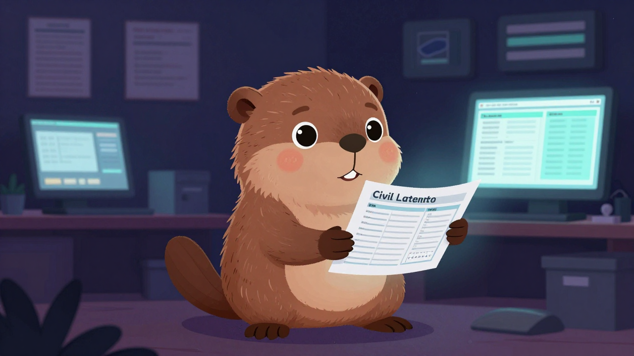 토목견적원 직업 종사자가 업무를 수행하는 모습