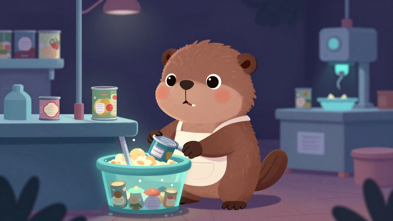 통조림재료세척원