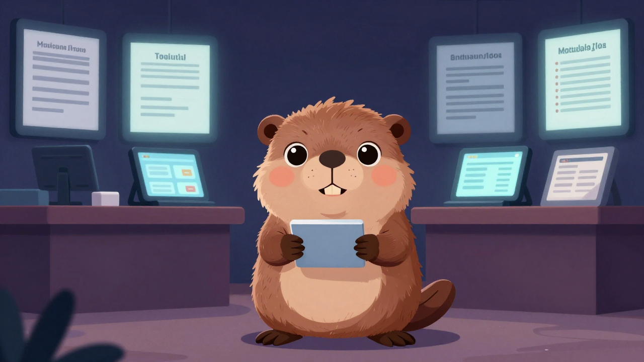 투자신탁상품매매중개인 직업 종사자가 업무를 수행하는 모습