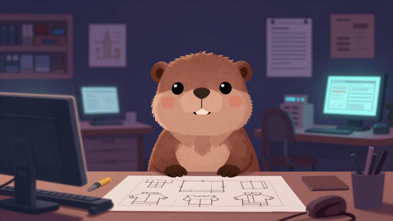 패턴반장 직업 종사자가 업무를 수행하는 모습