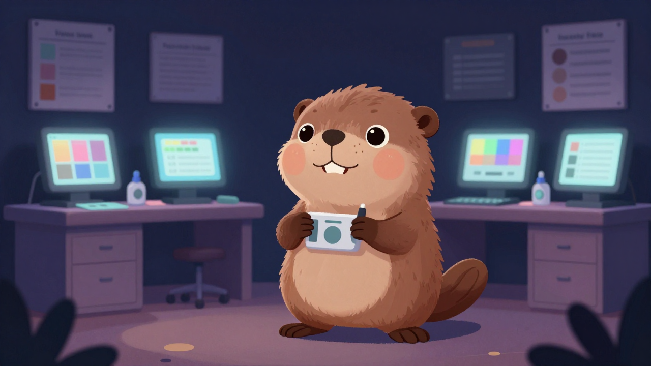 퍼스널컬러진단가 직업 종사자가 업무를 수행하는 모습