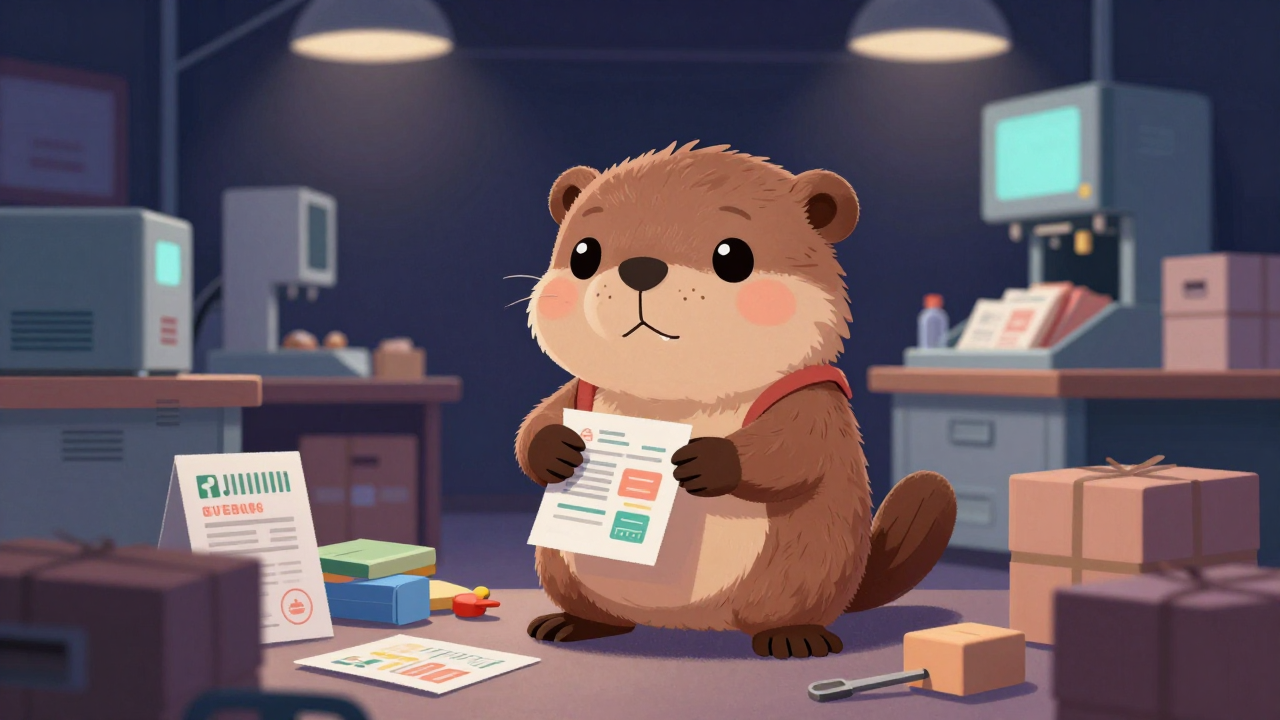 포장원 직업 종사자가 업무를 수행하는 모습