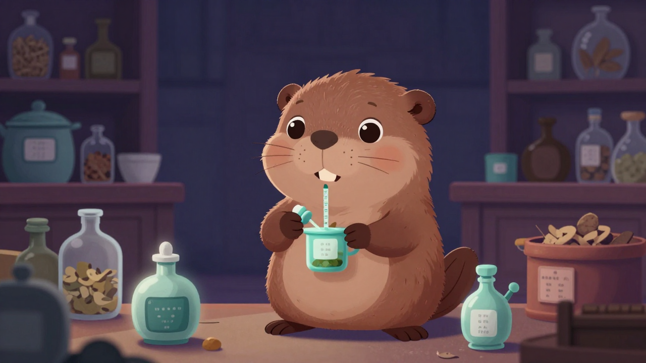 한약업사 직업 종사자가 업무를 수행하는 모습