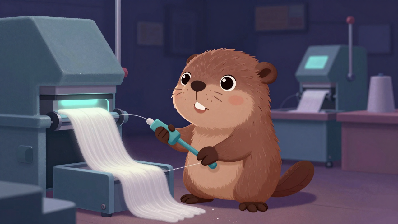 합성스테이플방사원