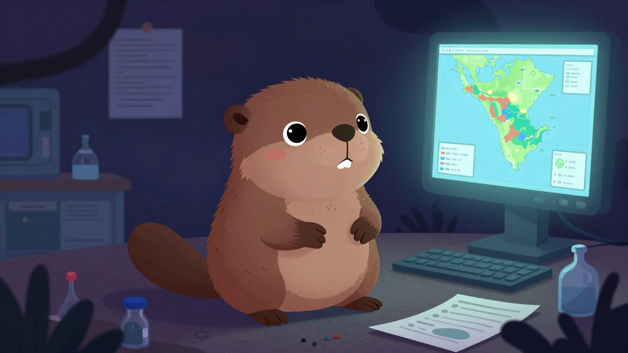 해양생태연구원 직업 종사자가 업무를 수행하는 모습