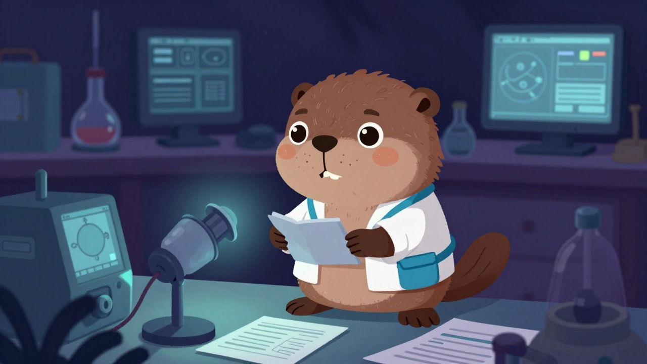 해양학연구원 직업 종사자가 업무를 수행하는 모습